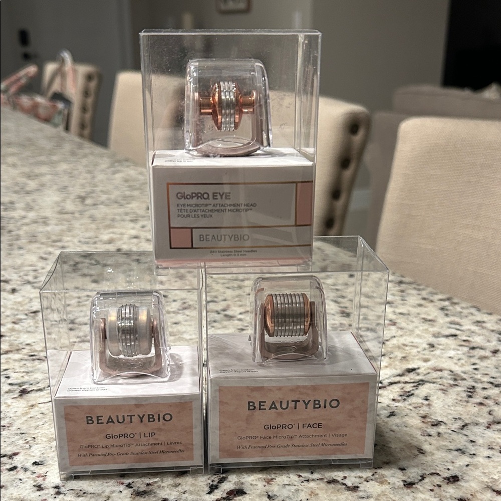 BeautyBio GloPRO Skincare Tool Set - Rose Gold and Silver
